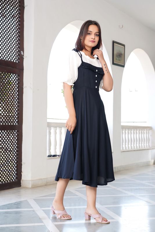 Femfit women black dungaree - M Y V E L O R A