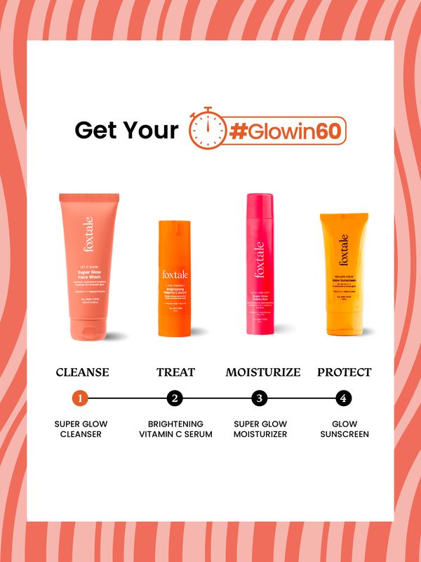 Foxtale vitamin c super glow with papaya enzyme, reduces tan, boosts glow  men & women all skin types face wash - M Y V E L O R A