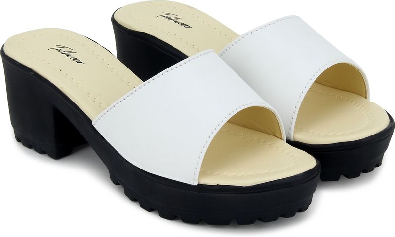 Todhwear women white heels - M Y V E L O R A
