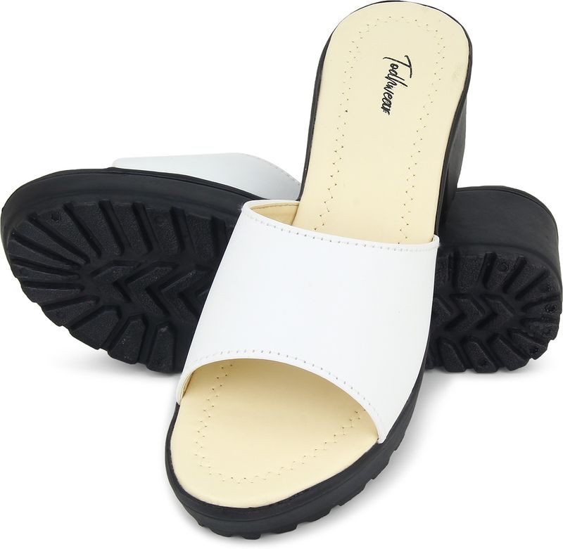 Todhwear women white heels - M Y V E L O R A