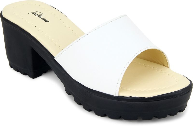 Todhwear women white heels - M Y V E L O R A