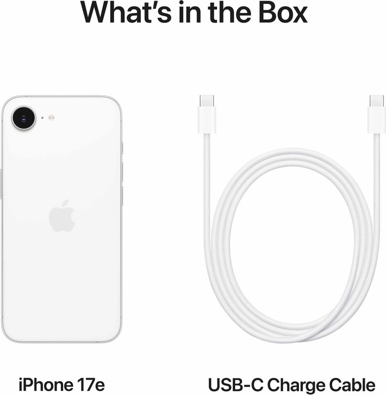 Apple iphone 17e (white, 256 gb) - M Y V E L O R A
