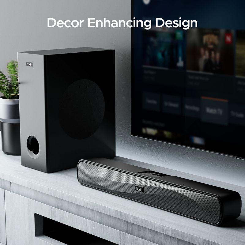 Boat aavante bar a1040 w/ attractive design, eq modes & remote control 50 w bluetooth home audio speaker - M Y V E L O R A