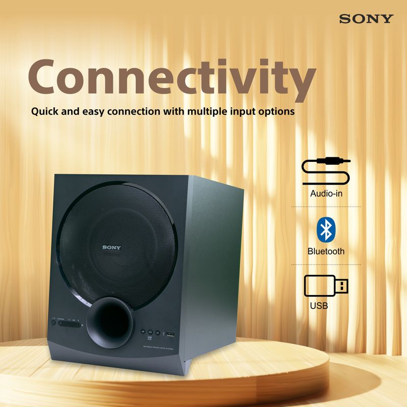 Sony new sa-d40m2 all in one 4.1ch home theatre system with powerful subwoofer 100 w bluetooth home theatre - M Y V E L O R A