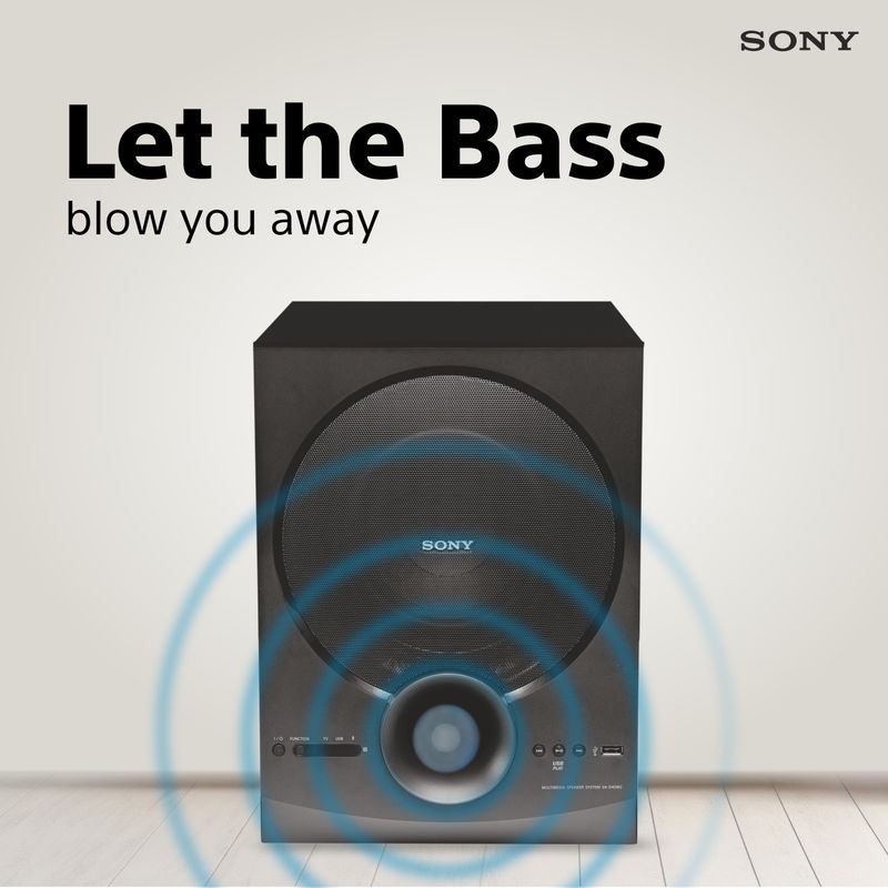 Sony new sa-d40m2 all in one 4.1ch home theatre system with powerful subwoofer 100 w bluetooth home theatre - M Y V E L O R A