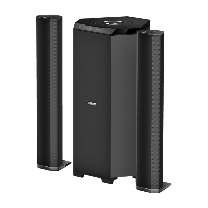 Philips mms8085b/94 convertible 80 w bluetooth home audio speaker - M Y V E L O R A