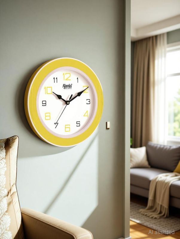 Ajanta analog 20 cm x 20 cm wall clock - M Y V E L O R A