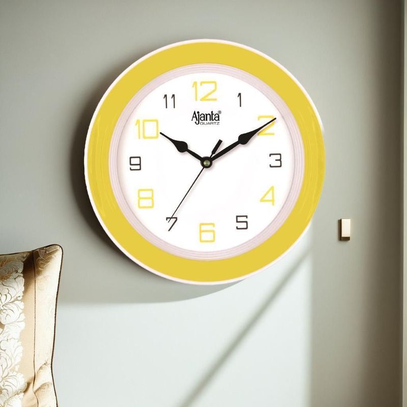 Ajanta analog 20 cm x 20 cm wall clock - M Y V E L O R A