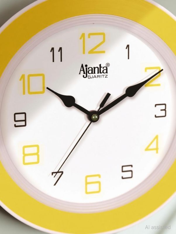 Ajanta analog 20 cm x 20 cm wall clock - M Y V E L O R A
