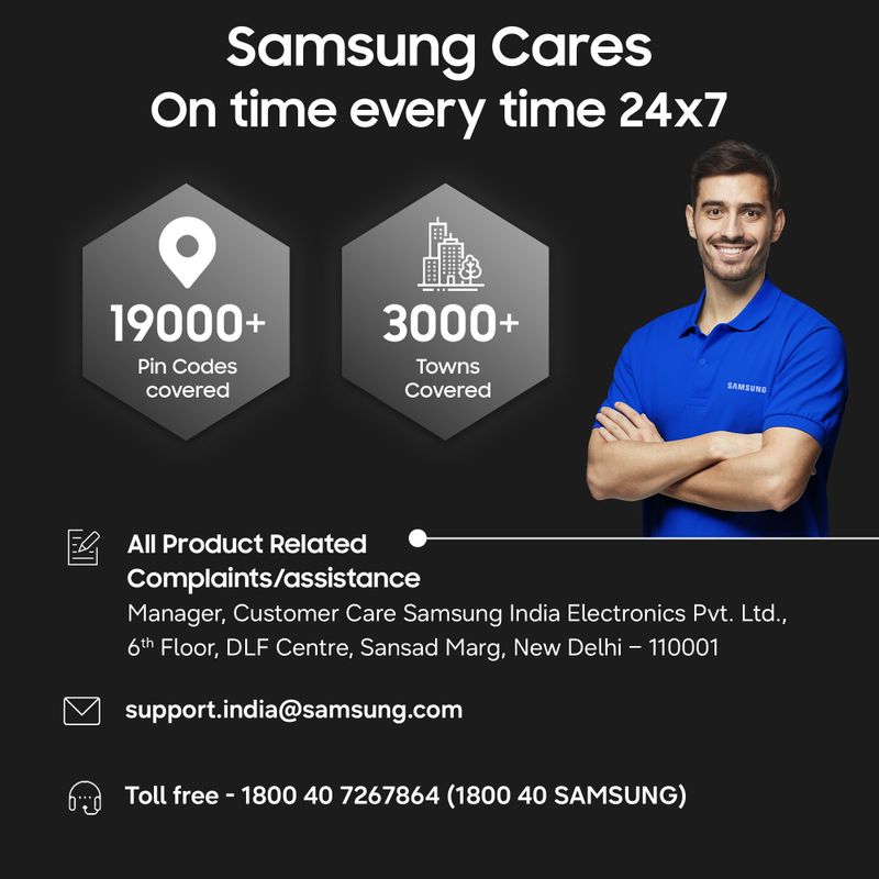 Samsung bespoke ai 2026 model 1.5 ton 3 star split windfree inverter with wi-fi energy saving, voice control, powerful cooling, copper, 4 way swing, 5 step convertible ac - M Y V E L O R A