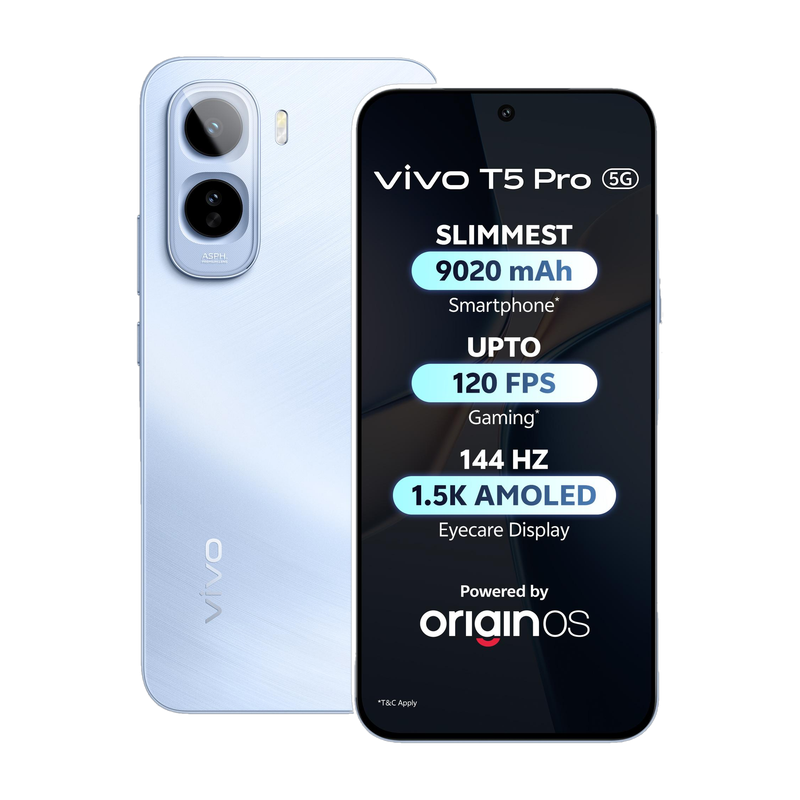 Vivo t5 pro 5g (glacier blue, 256 gb) - M Y V E L O R A