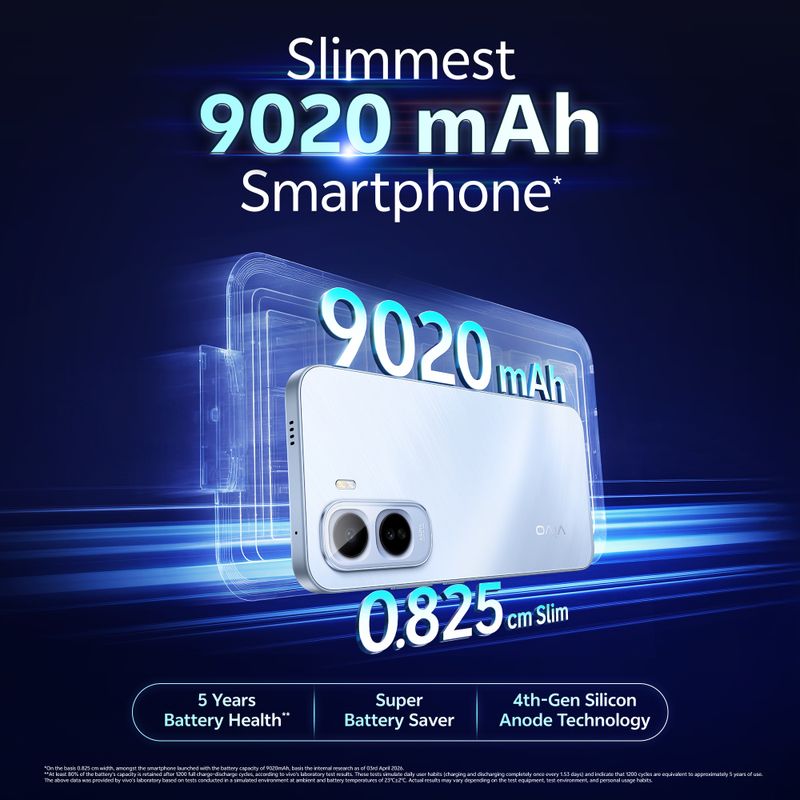 Vivo t5 pro 5g (glacier blue, 256 gb) - M Y V E L O R A