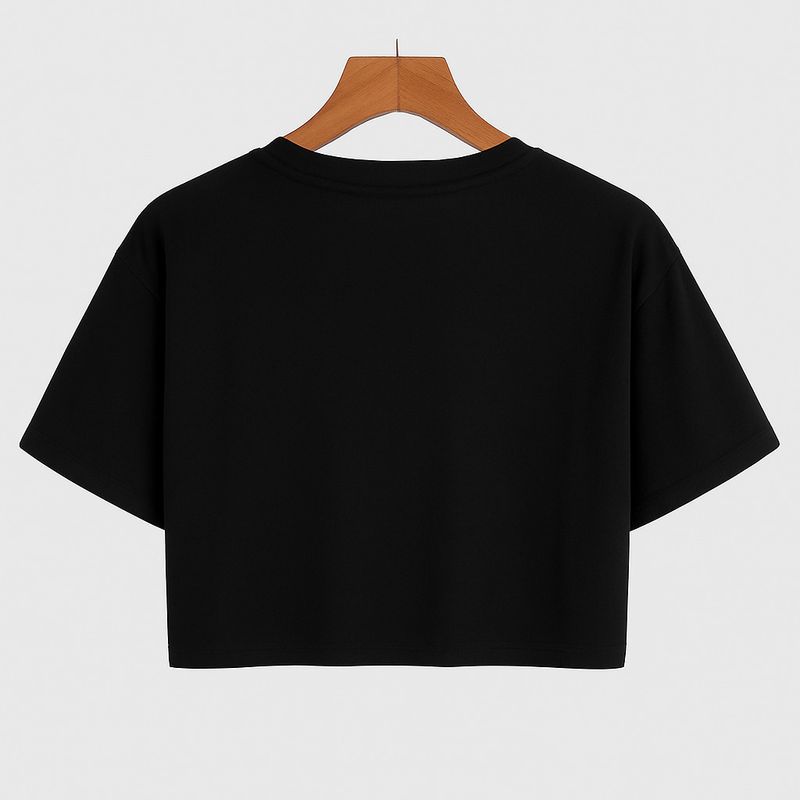 Prinsoo girls casual cotton blend crop top - M Y V E L O R A