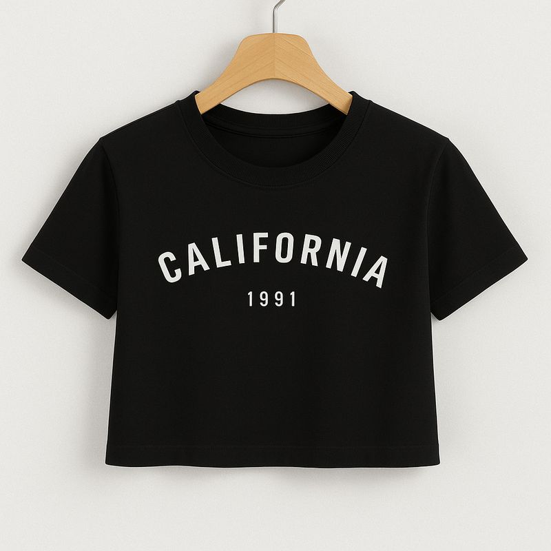 Prinsoo girls casual cotton blend crop top - M Y V E L O R A
