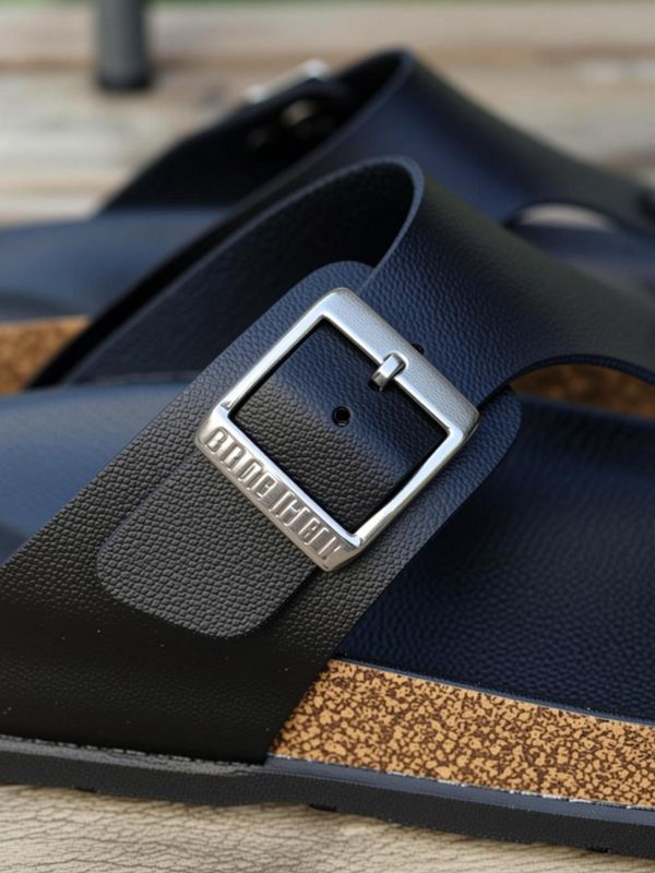 Nextstyle men black sandals - M Y V E L O R A