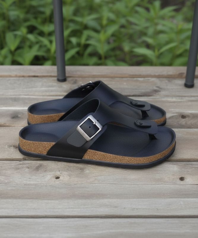 Nextstyle men black sandals - M Y V E L O R A