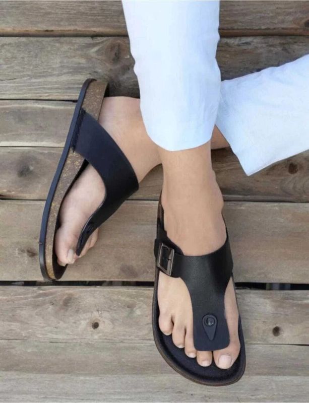 Nextstyle men black sandals - M Y V E L O R A