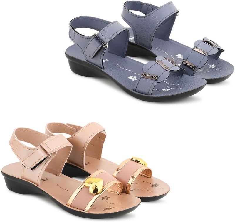 Heenaplus girls velcro heels - M Y V E L O R A