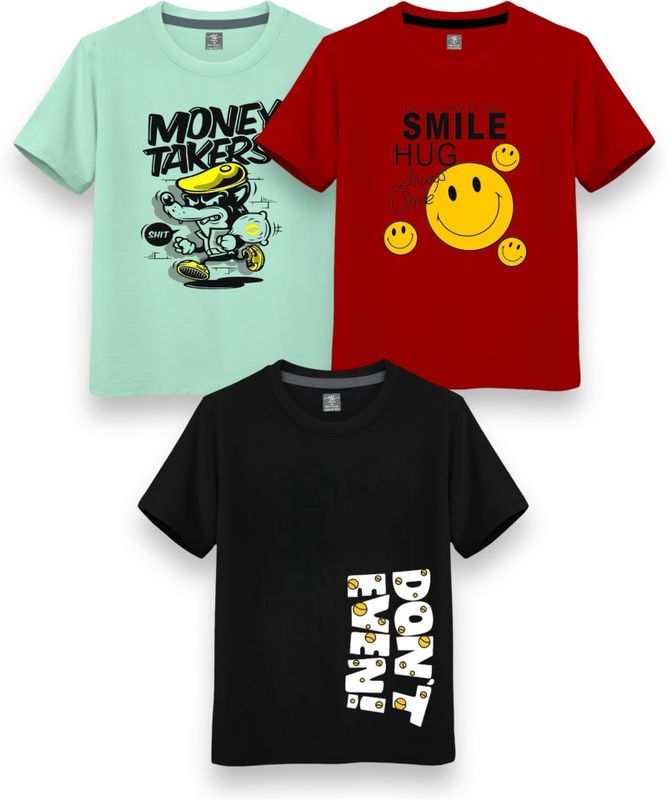 Ni fashion boys & girls printed cotton blend t shirt - M Y V E L O R A