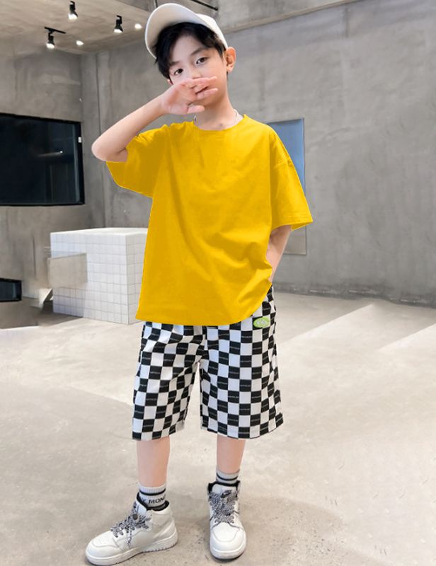 Todaytrend boys printed cotton blend t shirt - M Y V E L O R A
