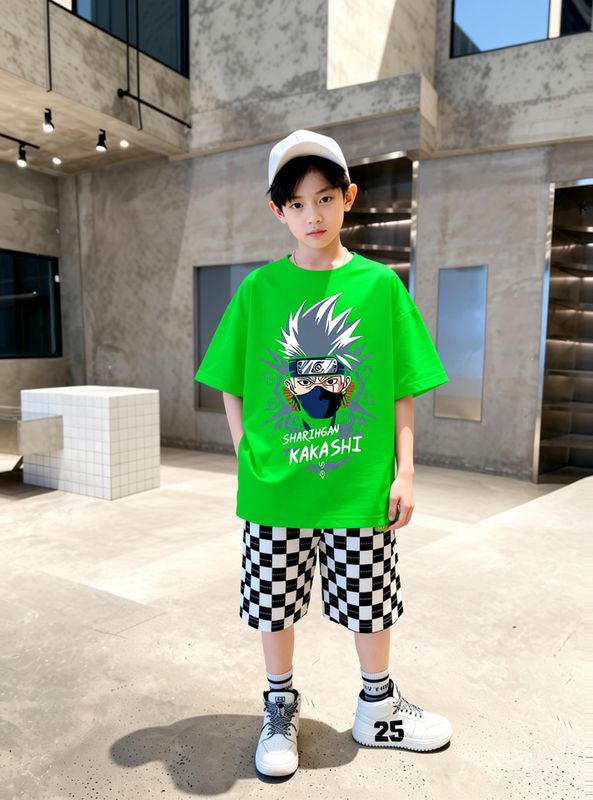 Todaytrend boys printed cotton blend t shirt - M Y V E L O R A