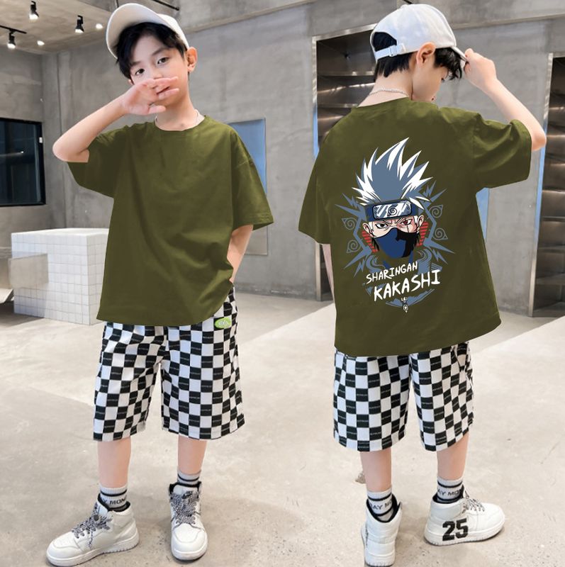 Todaytrend boys printed cotton blend t shirt - M Y V E L O R A