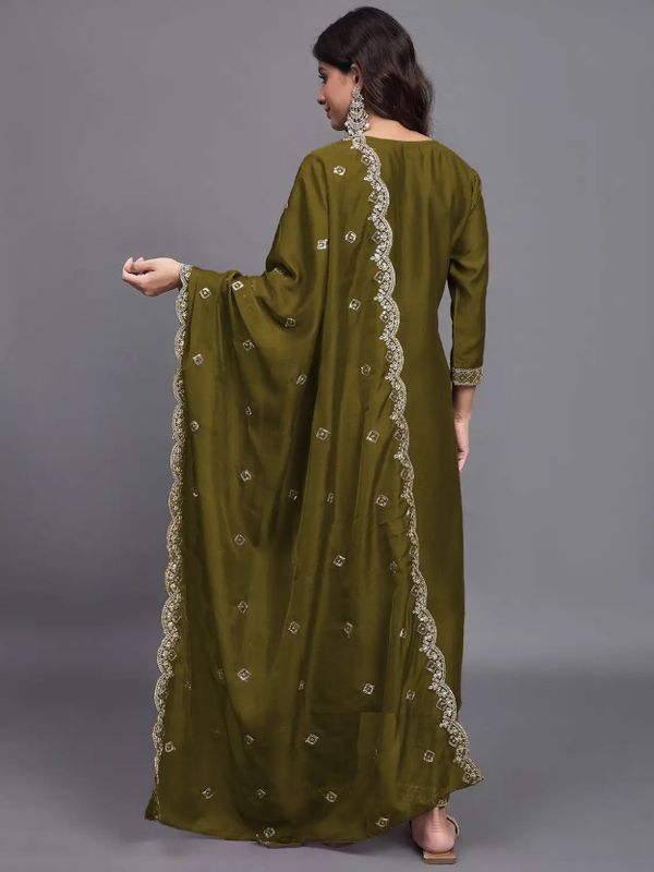 Aai mogal women kurta, churidar & dupatta set - M Y V E L O R A