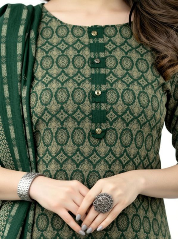 Andheriyas textiles women kurta, churidar & dupatta set - M Y V E L O R A