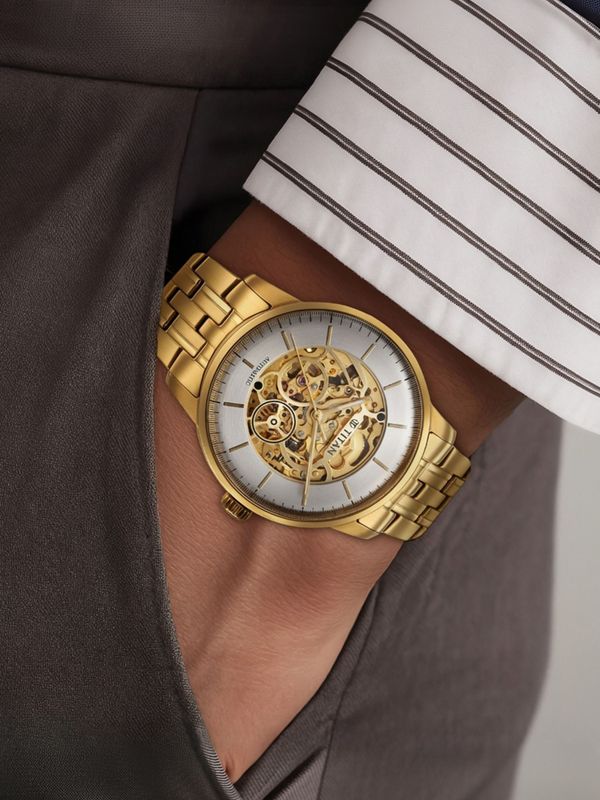 Titan golden heart titan automatic analog watch  - for men - M Y V E L O R A