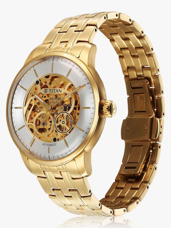 Titan golden heart titan automatic analog watch  - for men - M Y V E L O R A