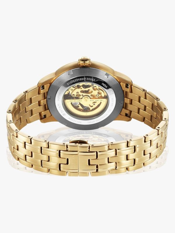 Titan golden heart titan automatic analog watch  - for men - M Y V E L O R A