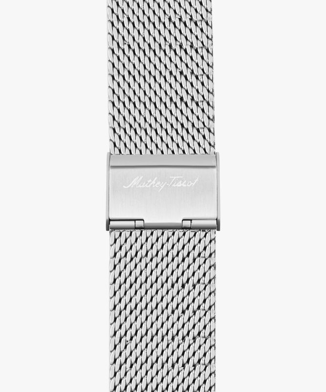 Mathey-tissot swiss made silver dial classic analog watch  - for men - M Y V E L O R A