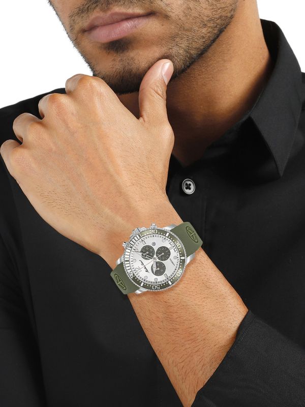 Mathey-tissot h123chlgv swiss made silver dial analog watch  - for men - M Y V E L O R A