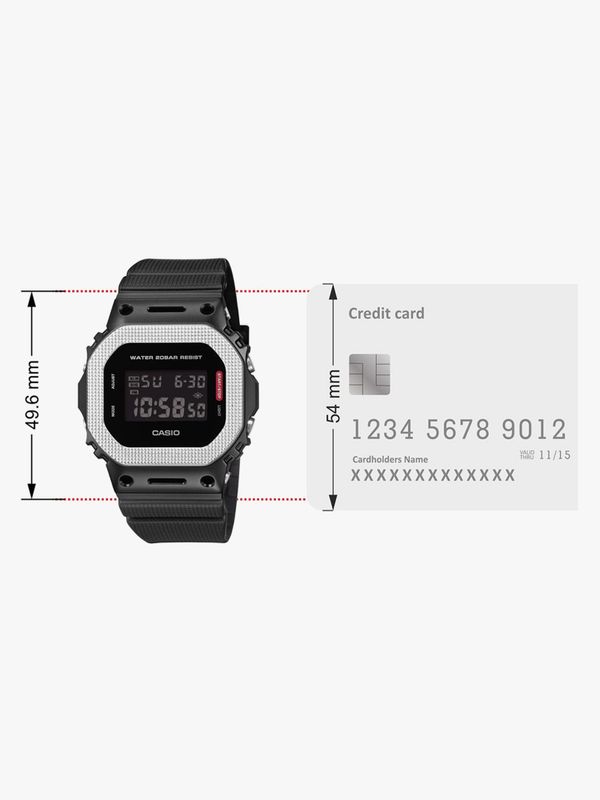Casio gm-5600bm-1dr g-shock digital watch  - for men - M Y V E L O R A
