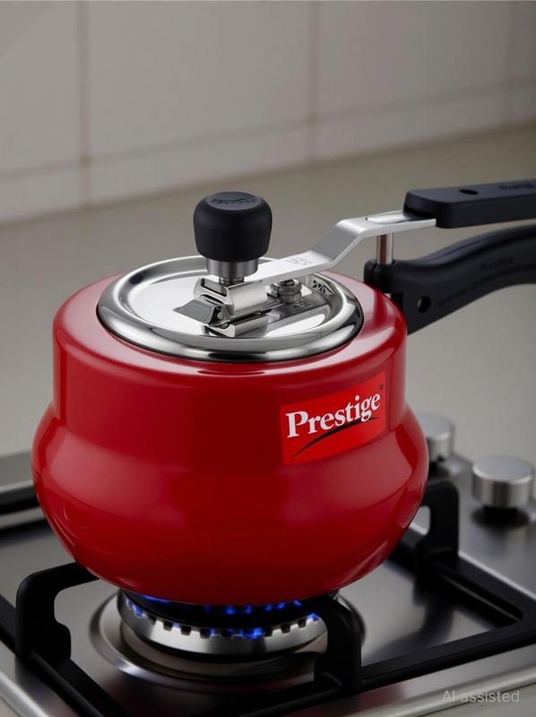 Prestige svachh nakshatra duo plus 2 l inner lid induction bottom pressure cooker - M Y V E L O R A