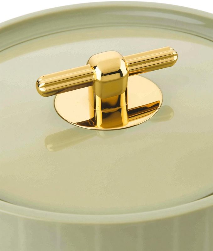 Blal deluxe decor 3000 inner stainless steel insulated casserole green gold thermoware casserole - M Y V E L O R A
