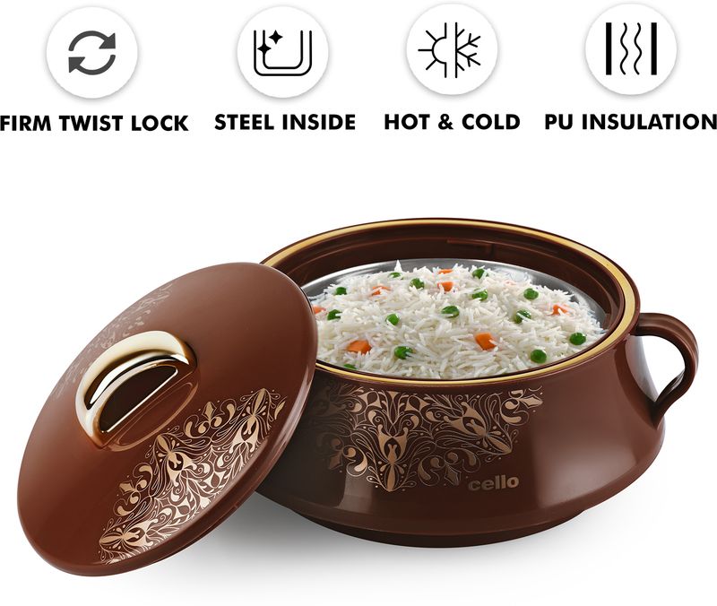 Cello midas pack of 3 thermoware casserole set - M Y V E L O R A