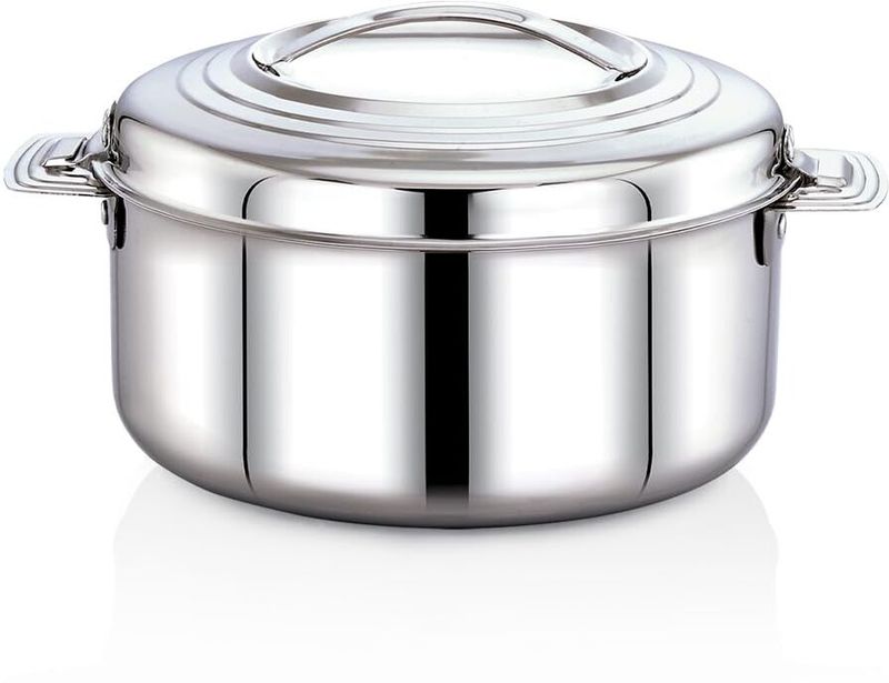 Mithali ® rio hot & cold double wall insulated stainless steel casserole3000ml thermoware casserole - M Y V E L O R A