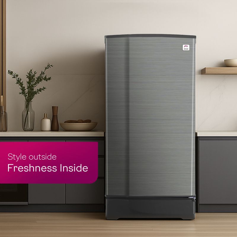 Godrej 180 l direct cool single door 1 star refrigerator  with 20l jumbo vegetable tray advanced capillary technology 2.5l bottle space - M Y V E L O R A