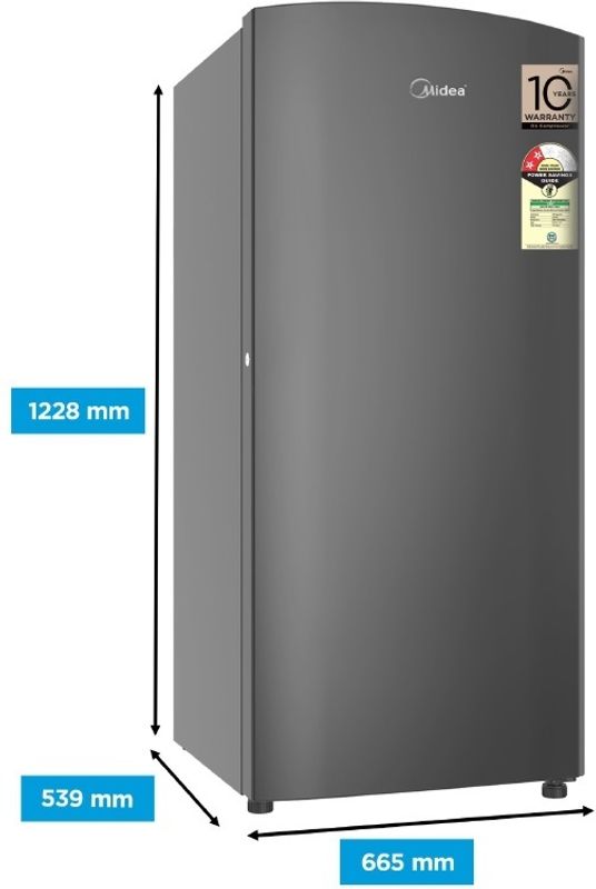 Midea 187 l direct cool single door 2 star refrigerator - M Y V E L O R A