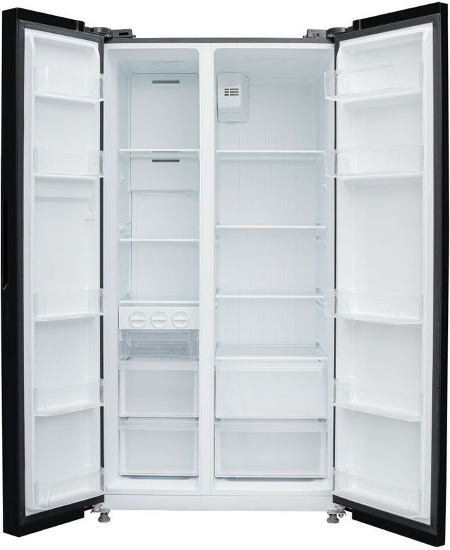 Realme techlife 584 l frost free side by side refrigerator  with farm fresh technology, inverter compressor, and digital control panel - M Y V E L O R A