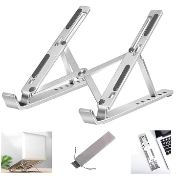Adjustable Laptop Stand – Ergonomic Foldable Aluminum Design - M Y V E L O R A