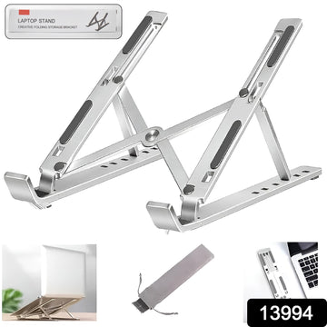 Adjustable Laptop Stand – Ergonomic Foldable Aluminum Design - M Y V E L O R A