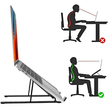 Adjustable Laptop Stand – Ergonomic Foldable Aluminum Design - M Y V E L O R A