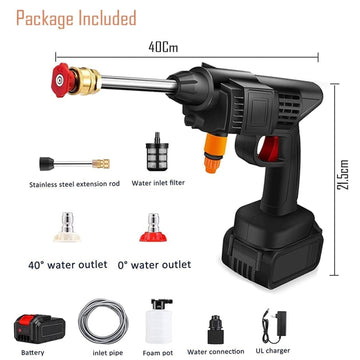 Cordless Car Pressure Washer – 48V Portable Cleaning Kit | Velvet Wheels - M Y V E L O R A