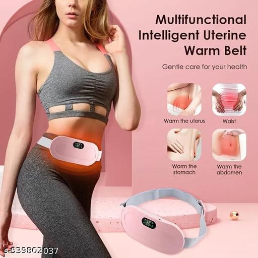 Period Cramp Relief Massager & Heating Pad for Period Cramps Portable Cordless Periods Cramps Relief Machine 3-Temp. & 3-Massage Mode Fast Heating Menstrual Period Pain Relief Device for Women. - M Y V E L O R A