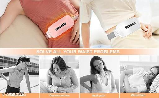Period Cramp Relief Massager & Heating Pad for Period Cramps Portable Cordless Periods Cramps Relief Machine 3-Temp. & 3-Massage Mode Fast Heating Menstrual Period Pain Relief Device for Women. - M Y V E L O R A