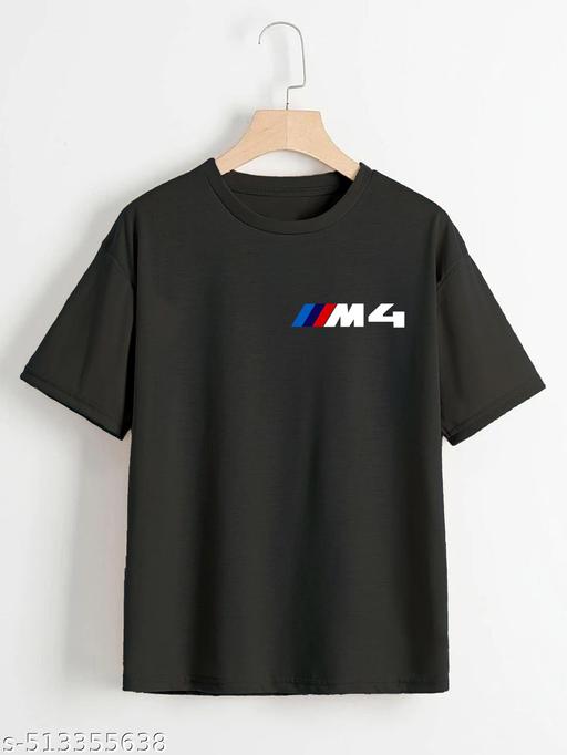 BLACK OVERSIZE PRINTED MEN TSHIRT - M Y V E L O R A