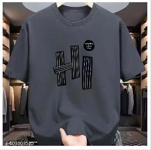 KEESOR Men Tshirt|Men Printed Round neck Tshirt|Men Graphic print Tshirt - M Y V E L O R A
