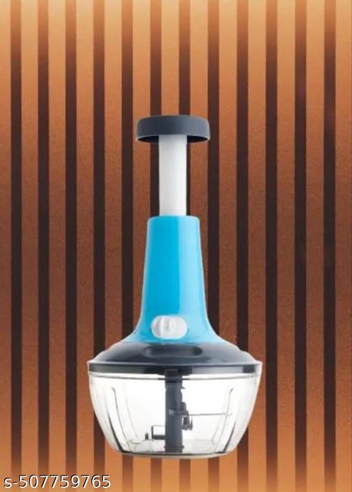 Manual Press Fruit & Vegetable Chopper (650-ML) Vegetable & Fruit Chopper (1) - M Y V E L O R A